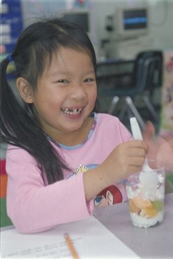 Little Girl with Fruit