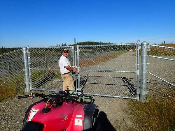 Best: Locked Landfill Gate That Reaches the Ground