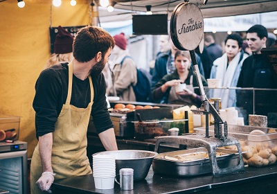 Food booth at festival