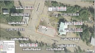 Aerial view of Tanana Community Hall in Tanana, Alaska