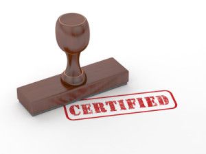 certify