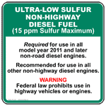 15ppm nonhighway label