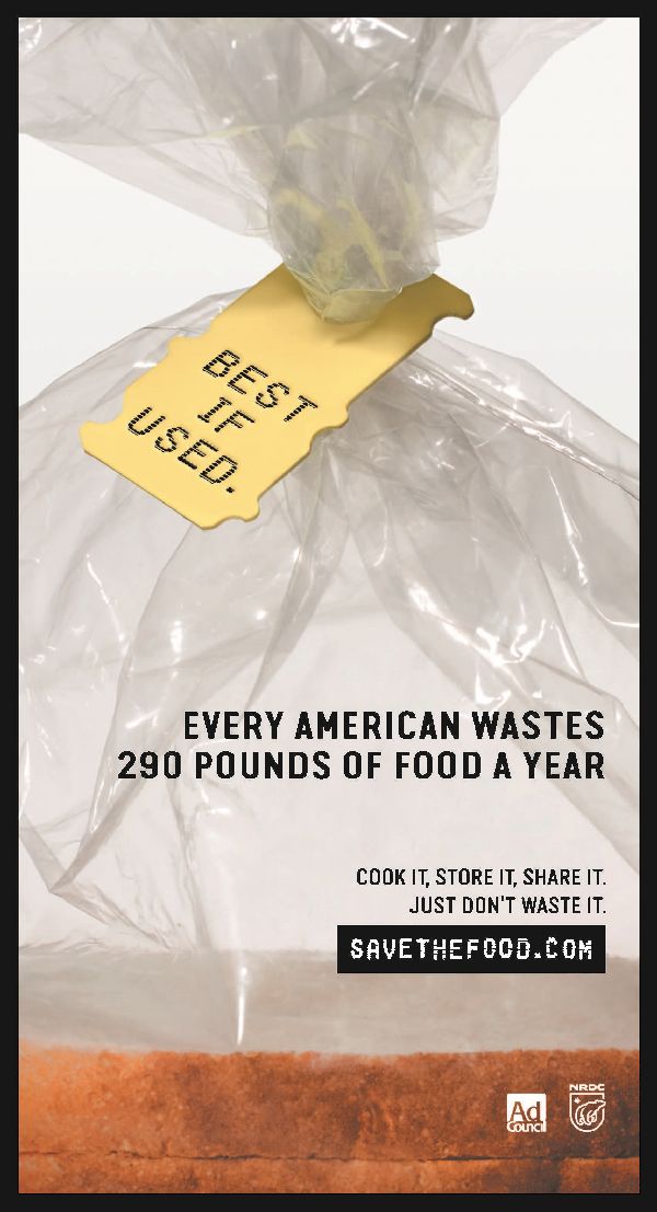 Every American wastes 290 pounds of food a year