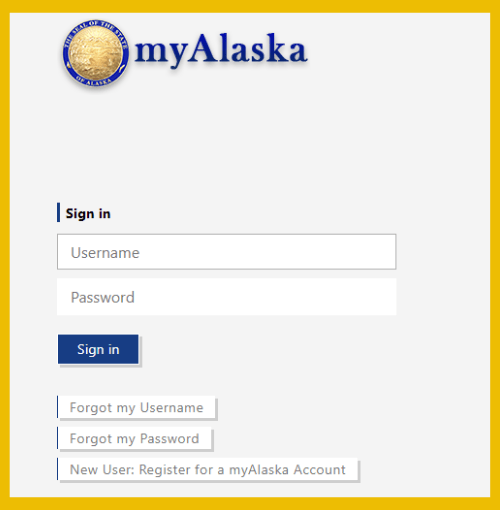 Log into OASys using myAlaska credentials.