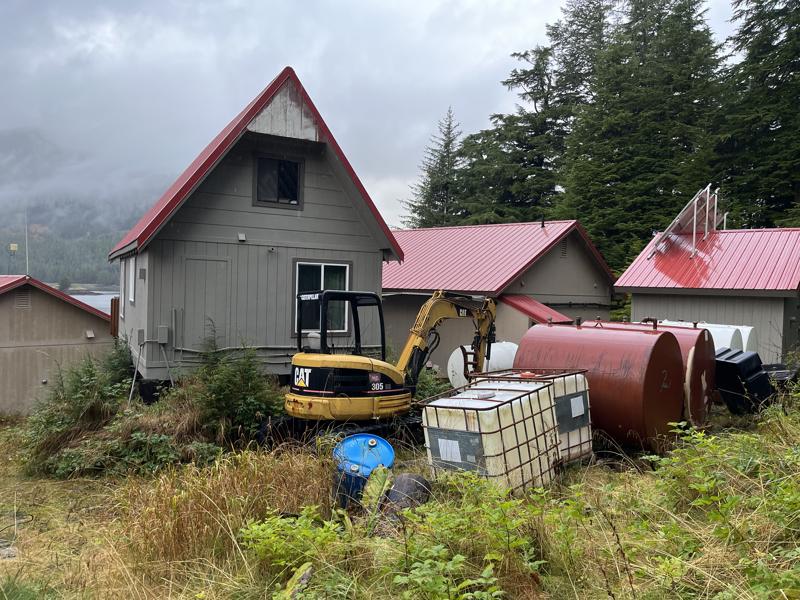 Shacks and bulk fuel storage containers