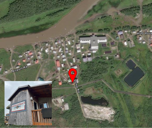 Satellite photo of sensor location with overlaid image closeup of the sensor.