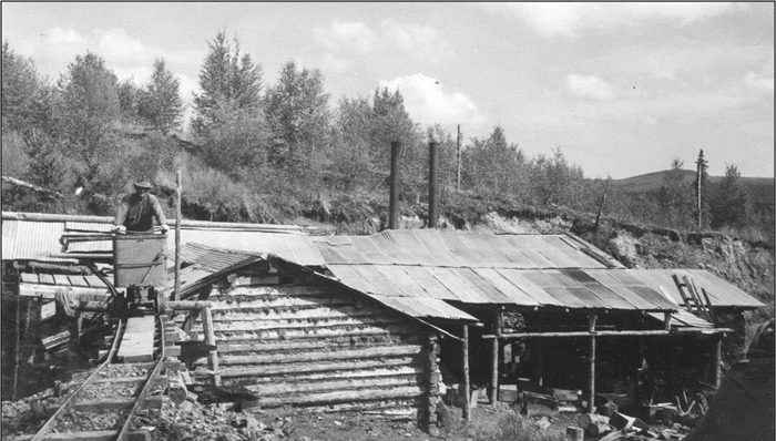 Image of retort building and miner