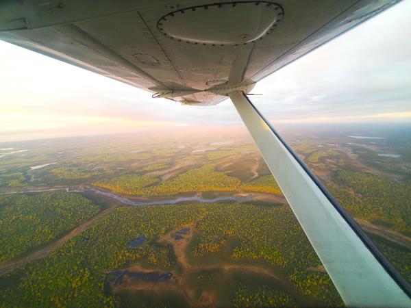 Kenai Peninsula from a Plane Window