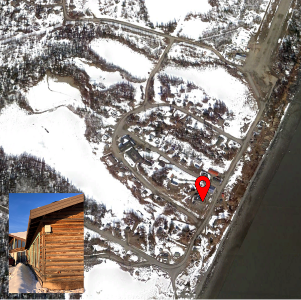 Satellite photo of sensor location with overlaid image closeup of the sensor.