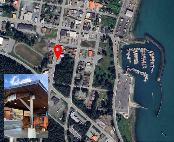 Satellite photo of sensor location with overlaid image closeup of the sensor.